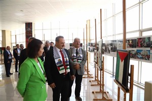 ASÜ'de Filistin halkına destek sergisi açıldı