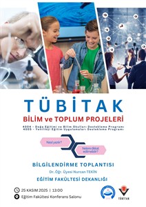 Tübitak Bilim ve Toplum Projeleri Başvuru Bilgilendirme Toplantısı
